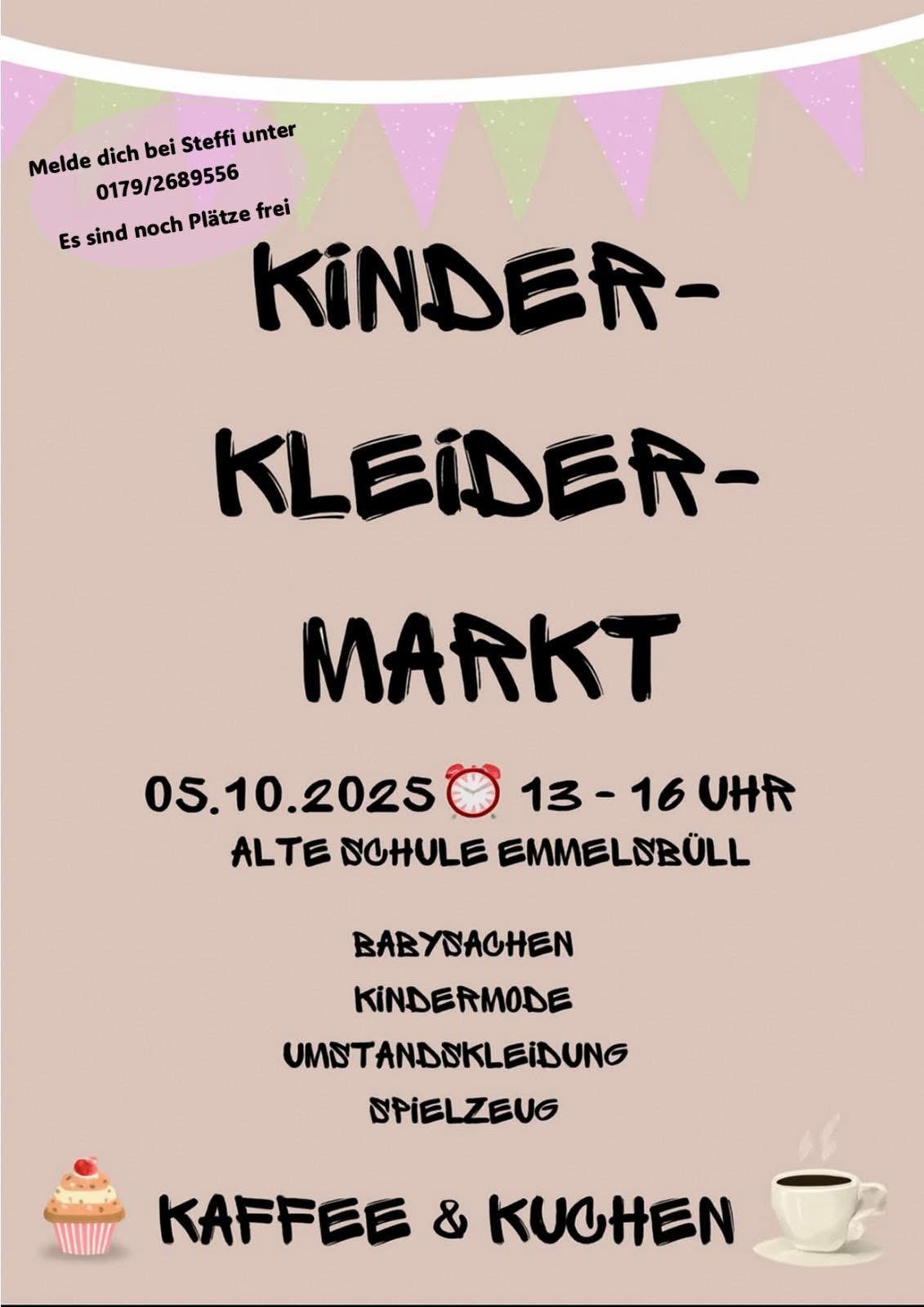 Klick öffnet Großansicht Plakat Kinderkleidermarkt